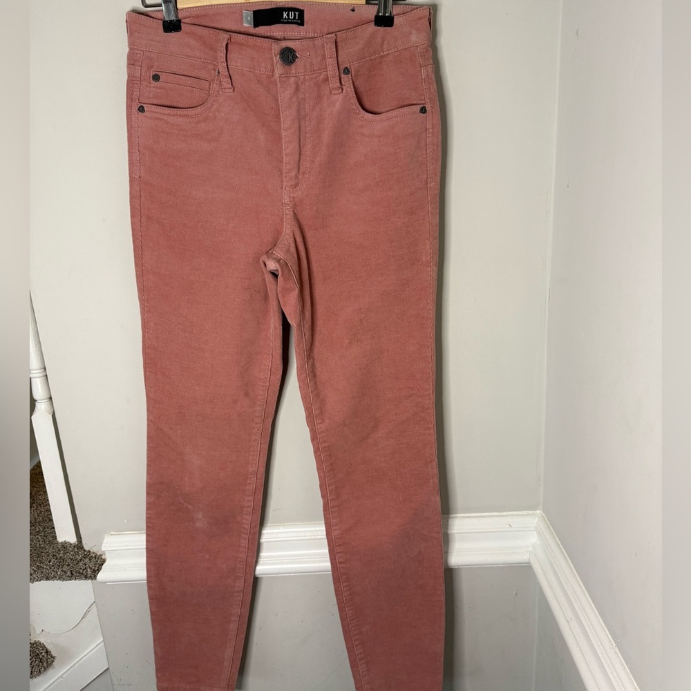 Kut‎ From The Kloth Diana Fab Ab Skinny Women’s Pink Pants Size 4 High Rise